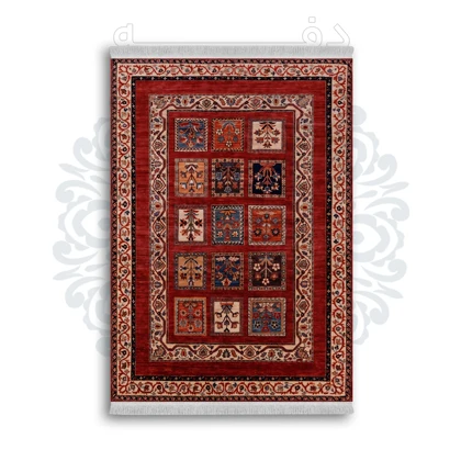 *جدید* فرشینه از جنس پارچه شانل مخمل ترک طرح فانتزی برند دفه کد 566