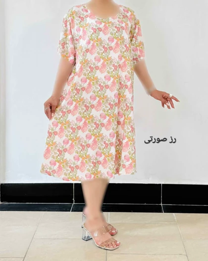 پیراهن نخی زنانه کد 1738