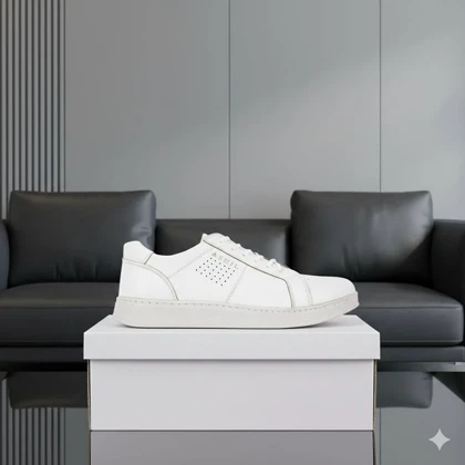 کفش تخت مردانه سفید مدل Yara