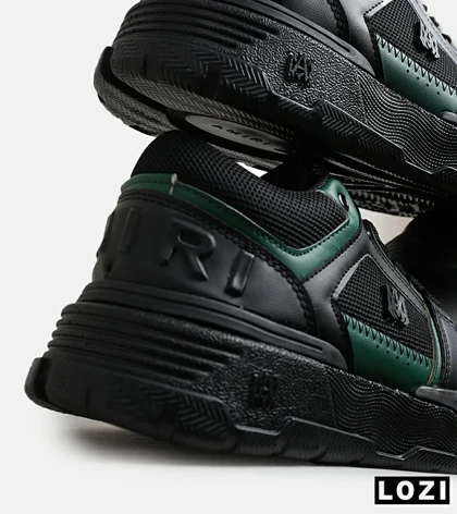 کفش کتانی مشکی سبز AMIRI MA2 Leather