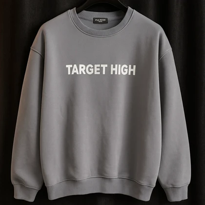 دورس یقه گرد طوسی لش پارچه سه نخ پنبه کیفیت پرمیوم پلاس اورجینال دیلم