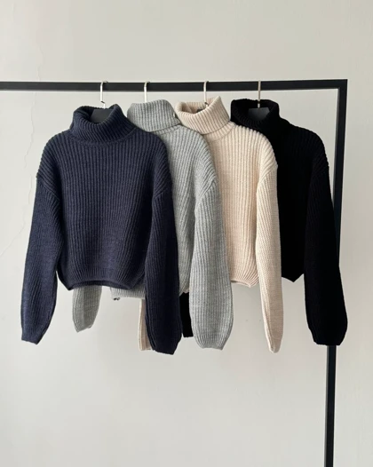 کراپ بافت یقه اسکی  کد 1500151