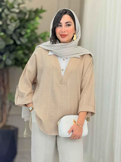 مانتو لمه ترکیبی یاسمن