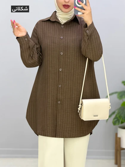 مانتو جلودکمه شانتون صوفی کد 9574027