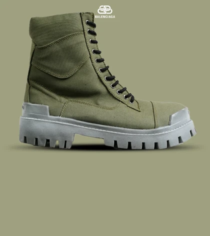 بوت مردانه سبز BALENCIAGA مدل 6383