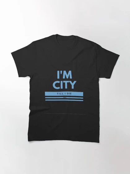 تیشرت ورزشی منچسترسیتی | تیشرت Manchester City طرح I am CITY Till I die کد 148656