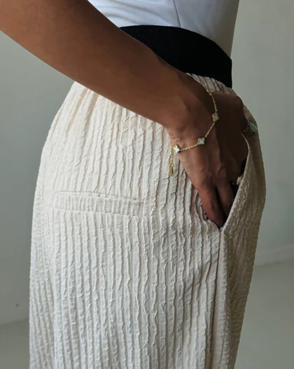 شلوار کمر کش کد 200239