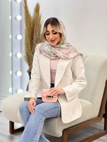 مانتو مازراتی یقه انگلیسی تک جیب