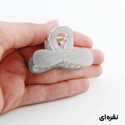 کلیپس دخترانه مدل پاپیون گرد شاین دار