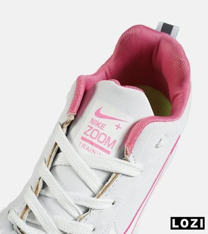 کفش کتانی مردانه و زنانه سفید صورتی NIKE Air Zoom مدل 7746