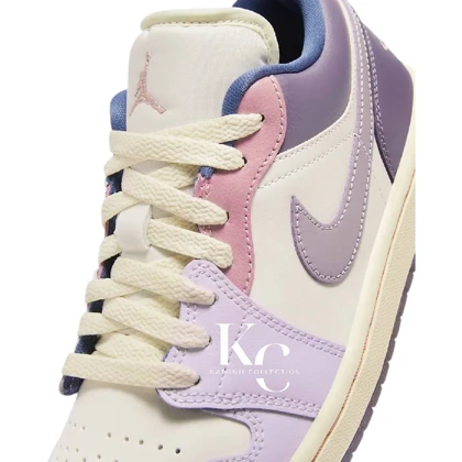 کتانی نایک ایرجردن 1 لو بنفش پاستیلی Nike air jordan 1 low pastel pruple