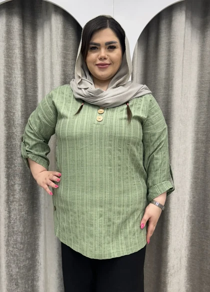 شومیز جلو بسته کوک دوزی 319