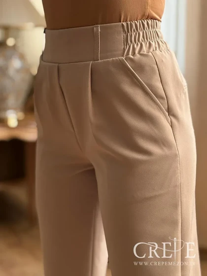 شلوار کرپ دوبل پاکتی قد 90