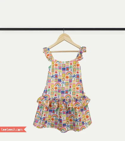 پیراهن ساحلی سفید