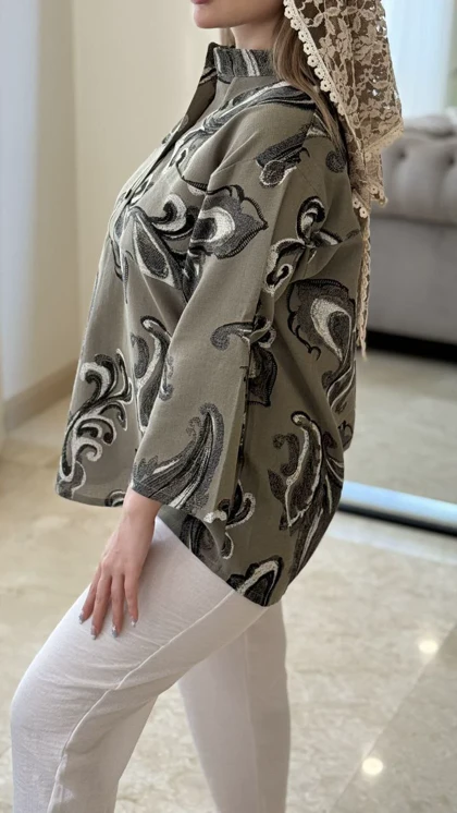 شومیز ترمه ایتالیایی