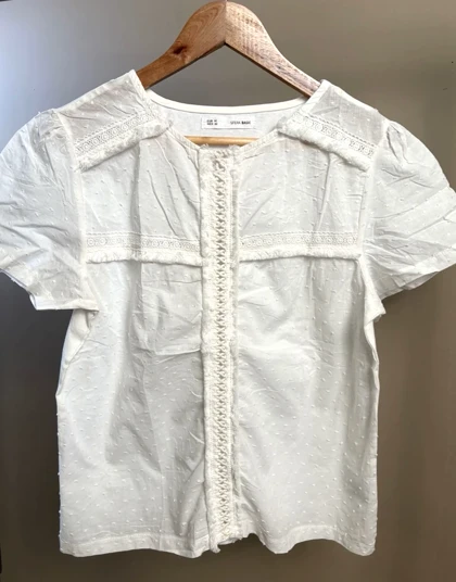 تیشرت سفید خامه دوزی sefra