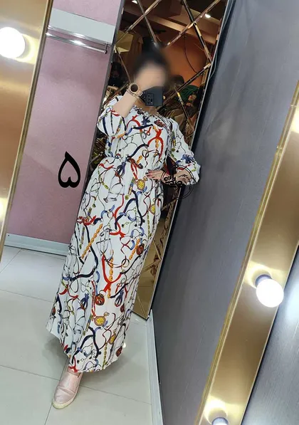 پیراهن نخی 3 ربع 1
