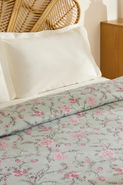 روتختی پیکه دو نفره Karaca Home مدل Nymira پنبه - نعنایی
