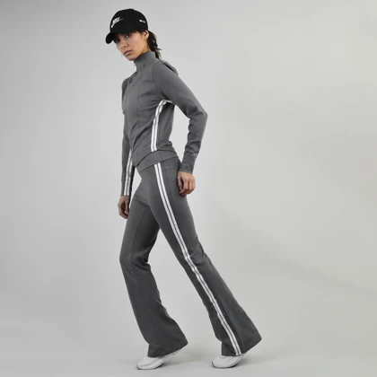 ست سویشرت و شلوار ورزشی زنانه مدل 4H0913 طوسی