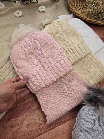 شال و کلاه تو خز دخترانه