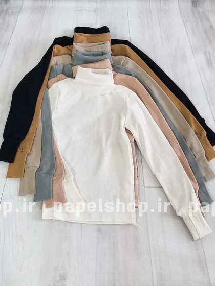 بلوز کبریتی یقه اسکی فینگردار