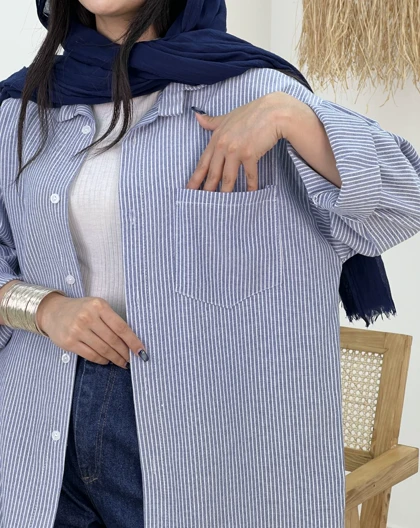 شومیز راه راه آتنا(1)ک:5068