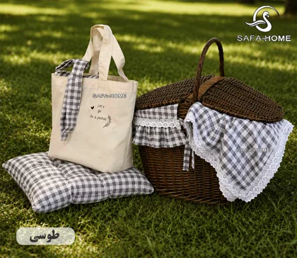 ست پیکنیک 5 تکه چهارخونه