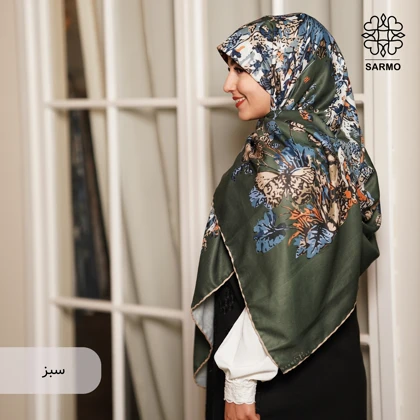 روسری نخ پنبه پروانه