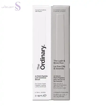 سرم دو قلو تقویت مژه و ابرو اوردینری Ordinary Multi Peptide Lash & Brow Serum