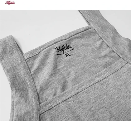 زیرپوش رکابی یقه خشتی مردانه ماییلدا مدل پنبه‌ای ملانژ کد 4713