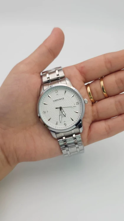 ساعت مچی مردانه امپاور Empower تمام استیل با موتور کوارتز