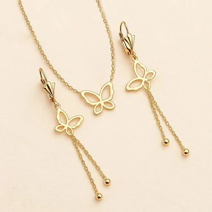 نیم‌ست ژوپینگ طرح پروانه آویزدار