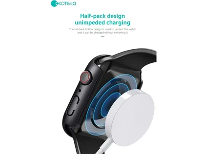قاب محافظ اپل واچ سری 7 و 8 سایز 45 میلیمتری کوتتسی Coteetci glass hard shell iWatch 7/8 25003-45