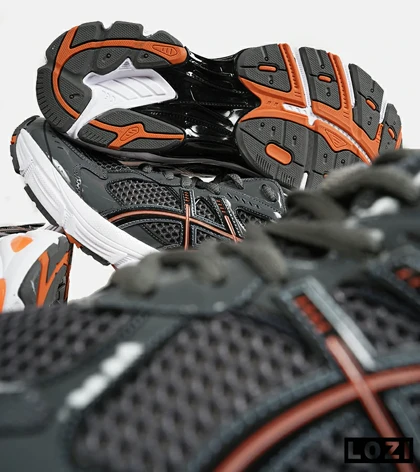 کفش کتانی مردانه خاکستری نارنجی ASICS GT 2160