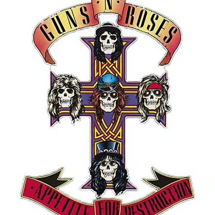 تیشرت guns n roses گانز ان روزز Skull کد 180731