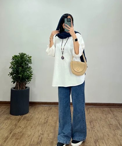 تونیک مانتویی لینن شاپرک
