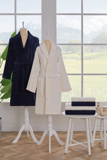 ست حوله‌ای خانوادگی Özdilek مدل Tricot Kadife پنبه‌ای