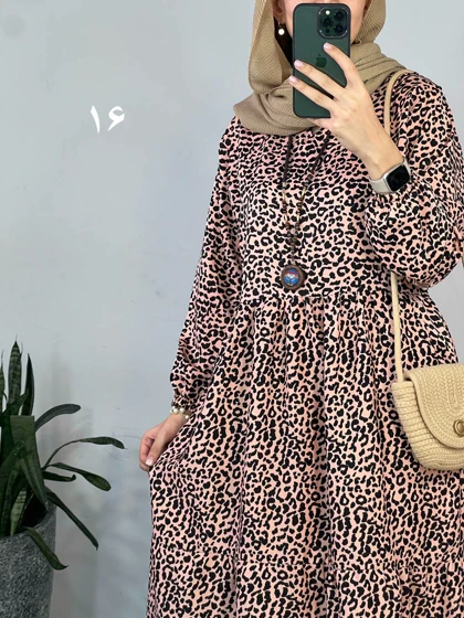 پیراهن مانتویی بلند تینا