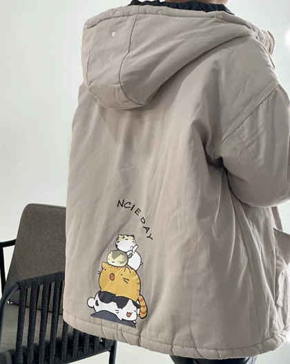 کاپشن کتان آستردار کد 4253