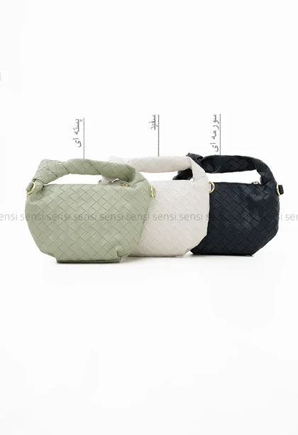 کیف چرم طرح حصیر کد1004675