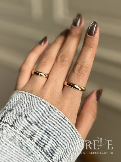 رینگ ساده ژوپینگ طلایی