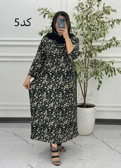 پیراهن پلاس سایز مادربزرگی 6053