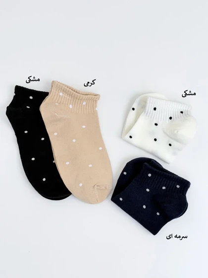4621-جوراب مچی خال‌خالی