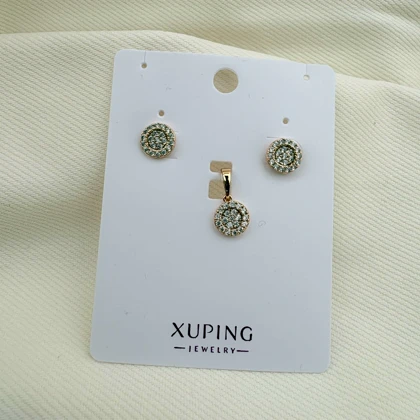 نیم ست مدور نگینی ژوپینگ بدون زنجیر