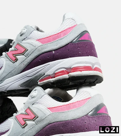 کفش کتانی طوسی سرخابی بنفش NEW BALANCE 2002R