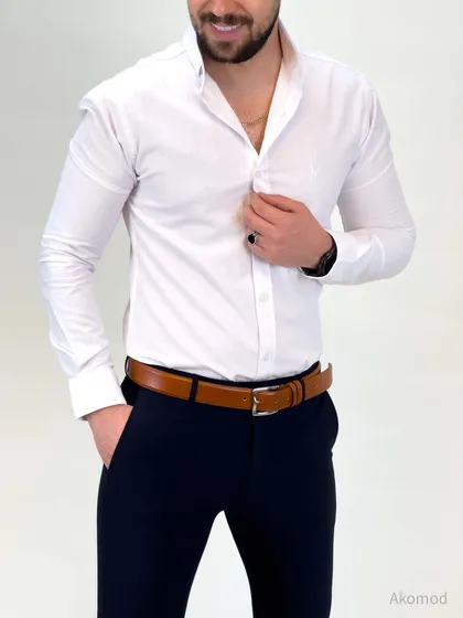 پیراهن 03029 POLO سفید