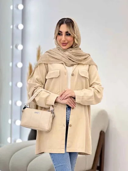 مانتو پشت پیله دو جیب