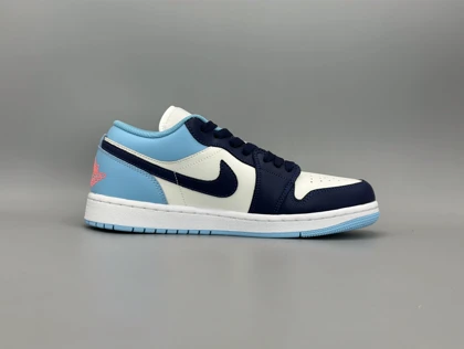 کتانی نایکی جردن1لو چیل نیوی بلو/Nike Air Jordan 1 low