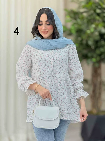 شومیز طرح دار ارغوان