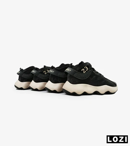 کفش کتانی ساق‌دار مردانه مشکی کرم Nike air jordan 23
